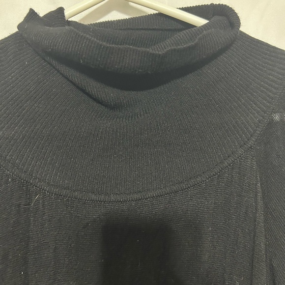 Ricki's xl Classic Black knit dress- turtleneck collar- batwing like sleeves - Picture 8 of 8